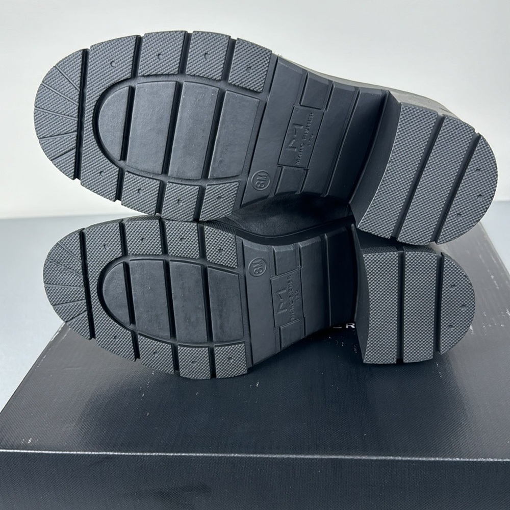 Marc Fisher LTD Velima Mixed Media Heeled Boot. Dark Gray. - Picture 11 of 13